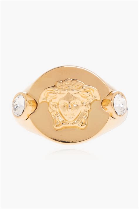 versace chain arancione|versace ring women.